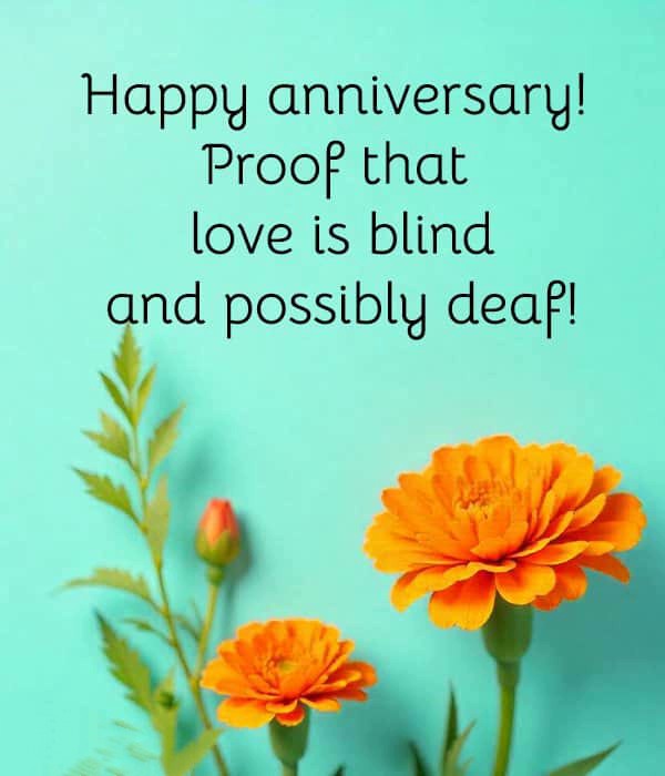 funny anniversary to couple